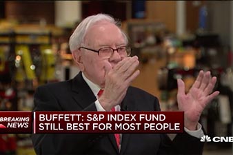 Video screengrab of Warren Buffet being interviewed