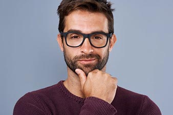 Over-confident man