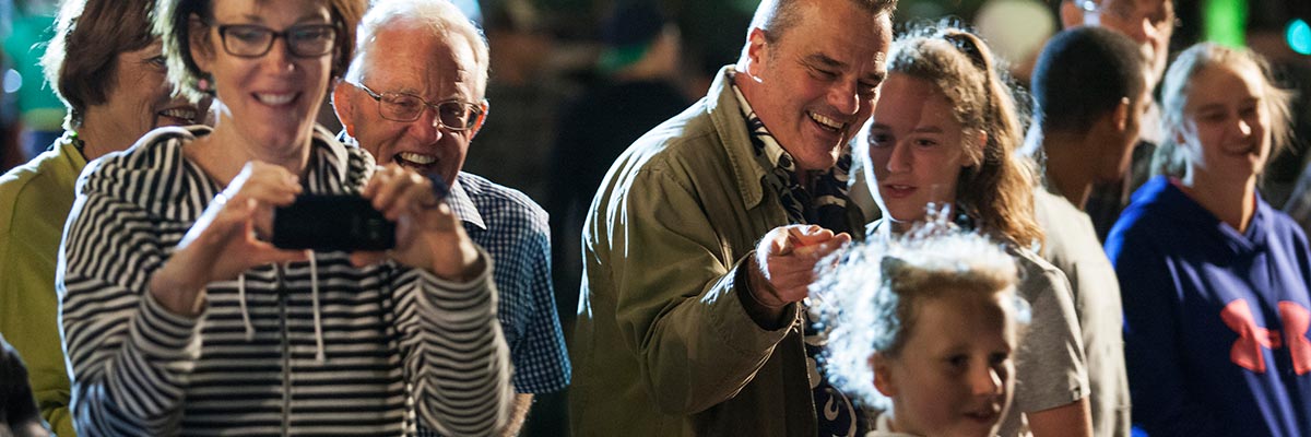 Audience members delighted by the Contact Festival Playground at the Aotearoa New Zealand Festival of the Arts - photo by Matt Grace