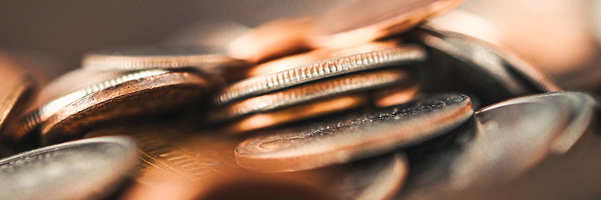 Coins close-up